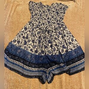 Jessica Simpson Strapless Floral Romper